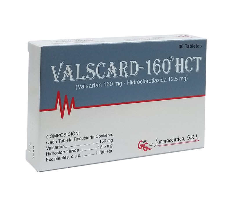 Valscard 160 mg + Hidroclorotiazida 12.5 mg